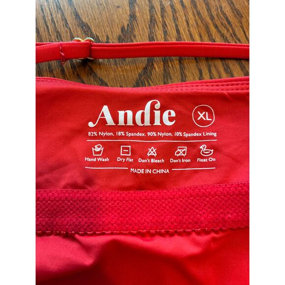 Andie Red One-Shoulder Swim One Piece - Picture 5 of 7